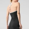 Vestito da tennis con scollo all’americana Alo Softsculpt - Nero/Bianco