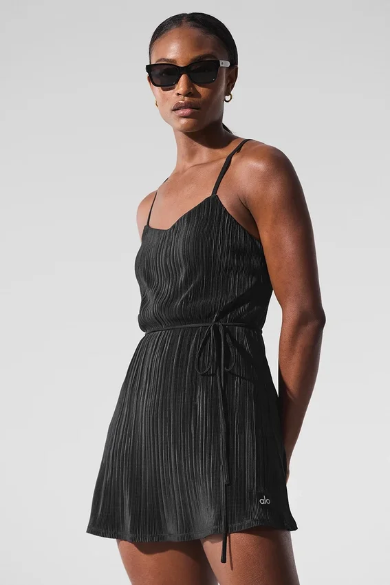 Vestito da tennis “Micro Plisse Game On” - Nero
