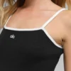 Vestito Highline in maglia a coste - Nero/Bianco