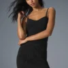 Vestito in maglia denim - Nero/Antracite