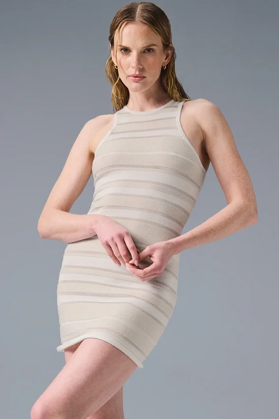 Vestito in maglia Sport Play - Avorio/Alabastro