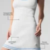 Vestito in maglia stile maglione Tennis Club - Bianco/Blu conchiglia