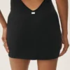Vestito mini con scollo all’americana Summer Soiree - Nero