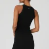 Vestito senza cuciture a costine “Warm Nights” - Nero