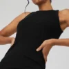 Vestito senza cuciture a costine “Warm Nights” - Nero